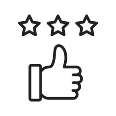 Obraz premium Satisfaction icon vector image. Suitable for mobile apps, web apps and print media.