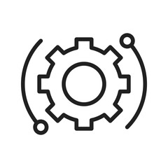 Settings icon vector image. Suitable for mobile apps, web apps and print media.