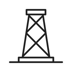 Tower icon vector image. Suitable for mobile apps, web apps and print media.