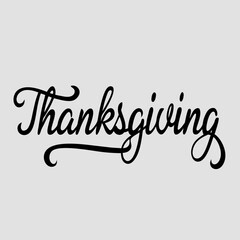Thanksgiving Calligraphy: Elegant Script Font Design for Fall.