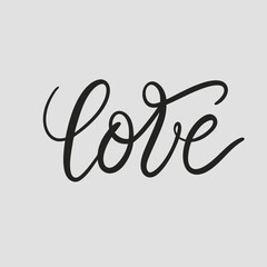 Elegant Hand-Lettered Love Script - Wedding.