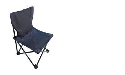 black folding chair