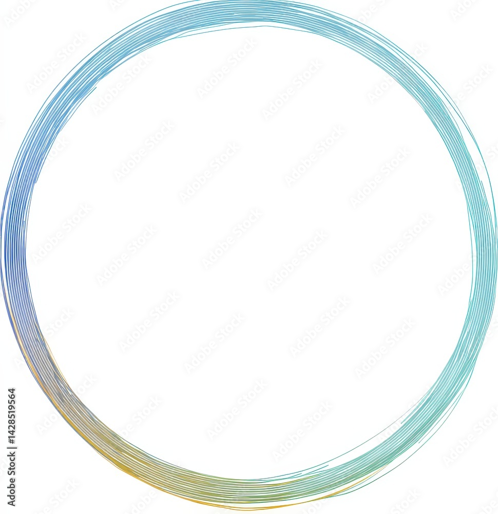 Poster circular abstract design with concentric lines, creating an artistic effect.