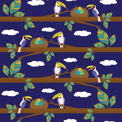 Vector Images of Various Types of Bird Patterns With Subtle Colors