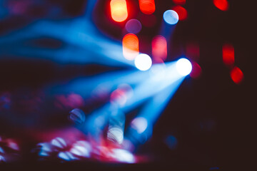 searchlights at a concert
