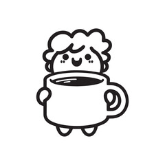 vector illustration of a cup of coffee