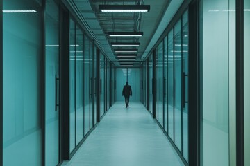 Empty modern office hallway (3)