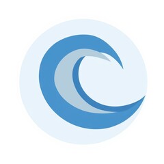 Creative wave design captures the essence of ocean beauty and tranquility in a minimalistic style Generative AI