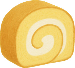 생크림 롤케이크