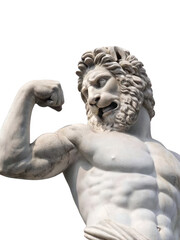 Majestic Hercules Statue Powerful Muscles, Lion Skin, and Ancient Greek Mythology
