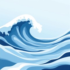 Majestic waves crash against the shore at sunrise, creating a breathtaking display of nature's beauty and power Generative AI
