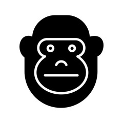 Gorilla Vector Icon