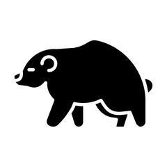 Brown Bear Vector Icon