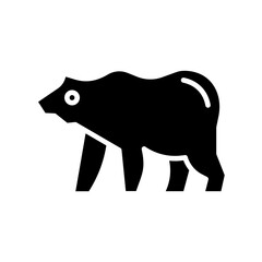 Grizzly Bear Vector Icon