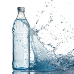 Refreshing Hydration Crystal-Clear Water Bottle with Dynamic Splash