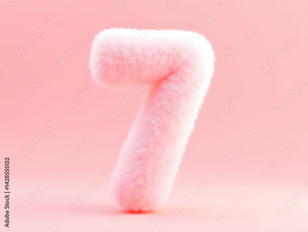 Poster 3d rendering digital font big sale event countdown concept element