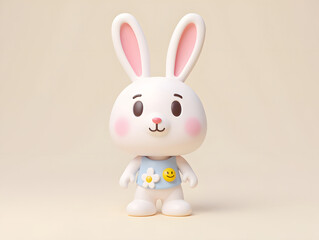 Obraz premium 3D cute cartoon animal image IP mascot illustration