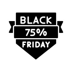 Black Friday Sale Vector Icon