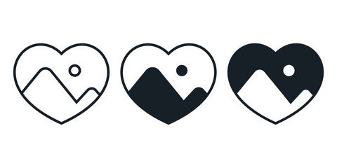 Love image icon. Illustration vector