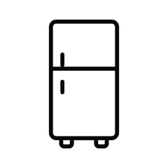 Well crafted line icon showing fridge, ready for premium use