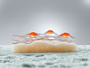 Microscopic Regeneration of Artificial Skin Cells with Collagen Fibers