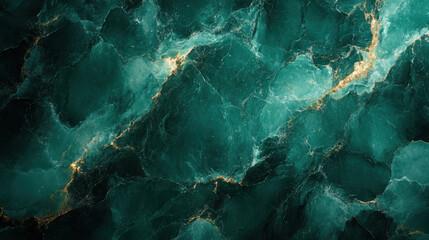 Green Marble Texture With Gold Veining and Intricate Organic Patterns: A Luxurious Natural Surface Showcasing Depth, Contrast, and Elegant Refinement.