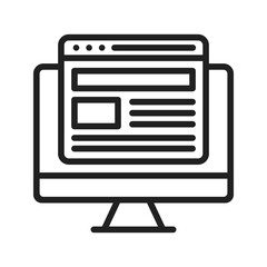 Website icon vector image. Suitable for mobile apps, web apps and print media.