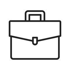 Briefcase icon vector image. Suitable for mobile apps, web apps and print media.