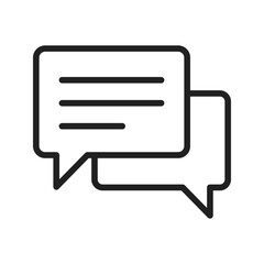 Chat icon vector image. Suitable for mobile apps, web apps and print media.