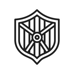 Shield icon vector image. Suitable for mobile apps, web apps and print media.