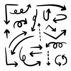 手書きベクター矢印セット