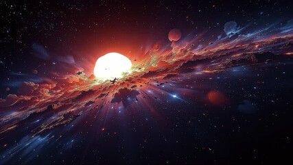 Intense glow against the darkness. The subtle color variations and intensity hint at the vastness of space.