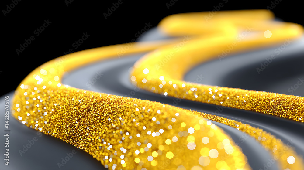 Wall mural abstract light three-dimensional luminous particles technology sense kv main visual background
