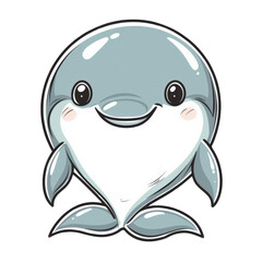 Fototapeta premium cute cartoon shark