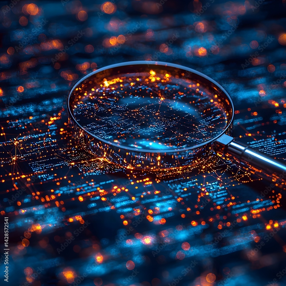 Poster magnifying digital document for anomaly detection