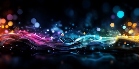 abstract background with colorful lights