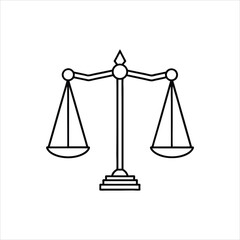 scales of justice vector