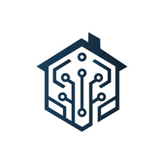 Minimalist Technology Software House Logo Vector