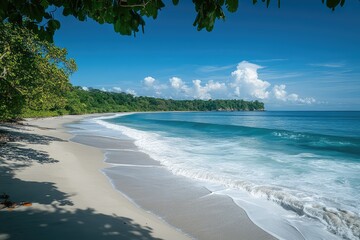 Waves gently lap at the shore evoking nostalgia and urging ocean conservation