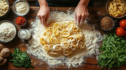 Homemade Tagliatelle Pasta Making: A Culinary Delight