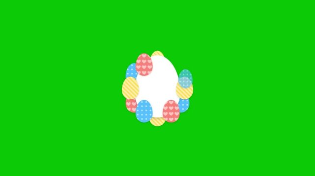 Easter Egg Animation Green Background | Motion graphics animation