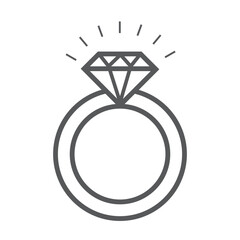 diamond ring icon set