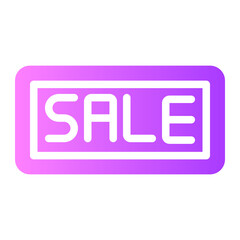 sale tag gradient icon