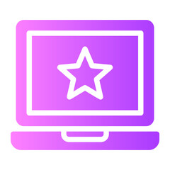 Obraz premium star gradient icon