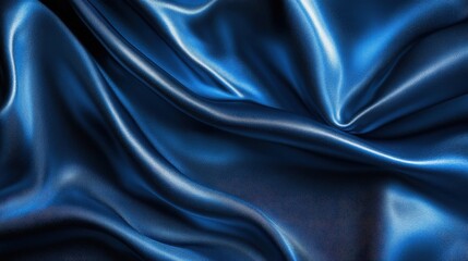 Obraz premium A velvet-textured blue background with smooth folds and highlights, resembling rich fabric
