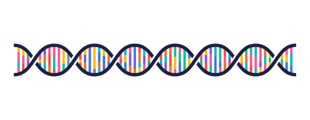 Obraz premium DNA icon isolated on white background
