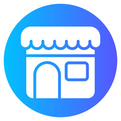 online shopping gradient icon