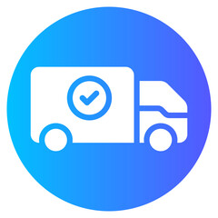 truck gradient icon