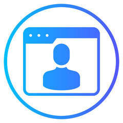 account gradient icon
