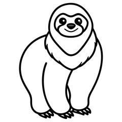 Chill Sloth Outline
